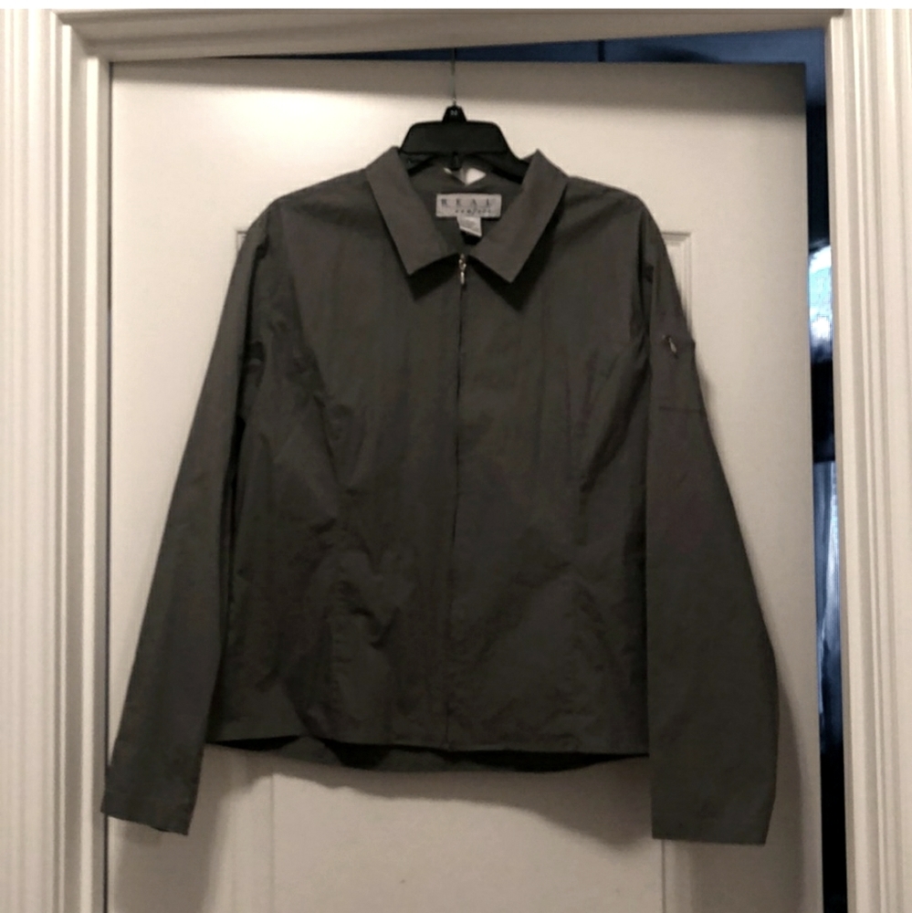 Gray light weight jacket